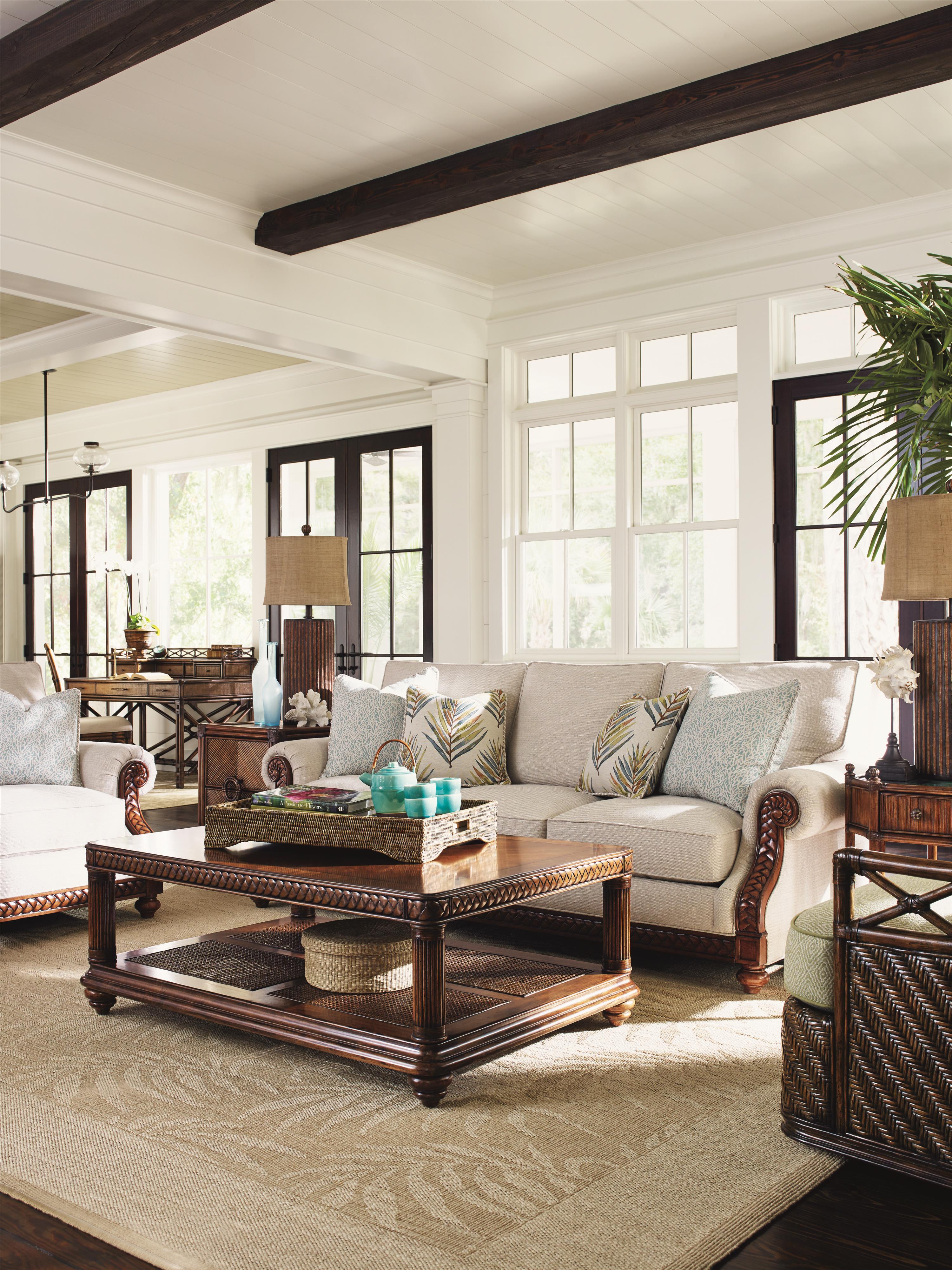 Tommy Bahama Home Bali Hai 101498132 Quickship Shoreline Sofa with